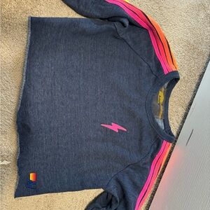 Aviator nation cropped sweatshirt